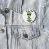 Wir sind hier UFO Alien Invasion Extra Terrestrial Button (Beispiel)