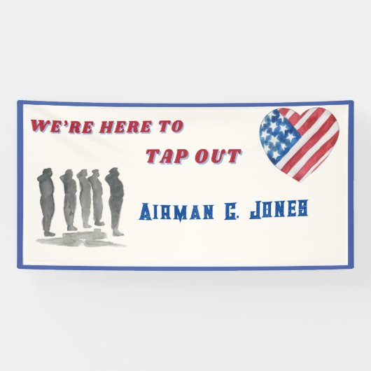 Wir sind hier, um BMT Abschluss Banner Stechen (Horizontal)