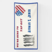 Wir sind hier, um BMT Abschluss Banner Stechen (Vertikal)