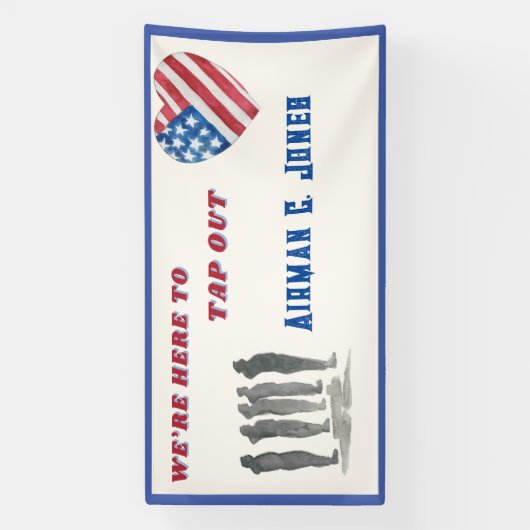 Wir sind hier, um BMT Abschluss Banner Stechen (Vertikal)