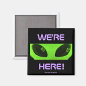 WIR SIND HIER! v2-Magnet Magnet (Vorderseite/Rückseite)