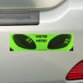 WIR sind HIER! w/words Autoaufkleber (Auf Auto)