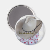 Wir sind Hitched Hitched lässig verheiratet Magnet (Vorderseite/Rückseite)