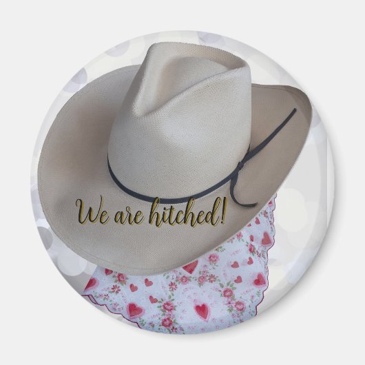 Wir sind Hitched Hitched lässig verheiratet Magnet (Vorne)