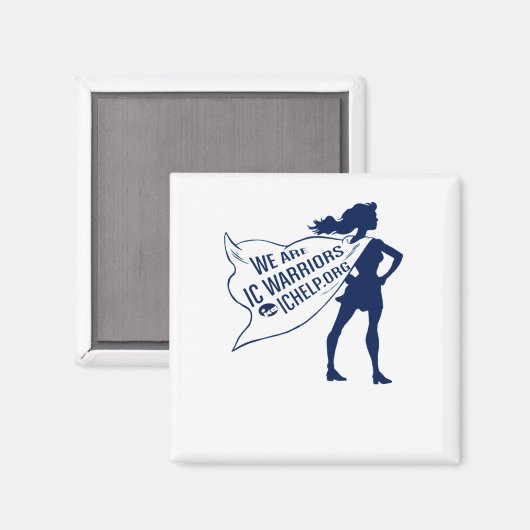 Wir sind IC Warriors - Superheld Magnet (Vorderseite/Rückseite)