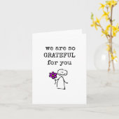 Wir sind Ihnen dankbar, Wertungskarte Karte (Gelbe Blume)