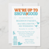 Wir sind im Begriff, gute Bachelorette zu schneit Einladung (Vorderseite)