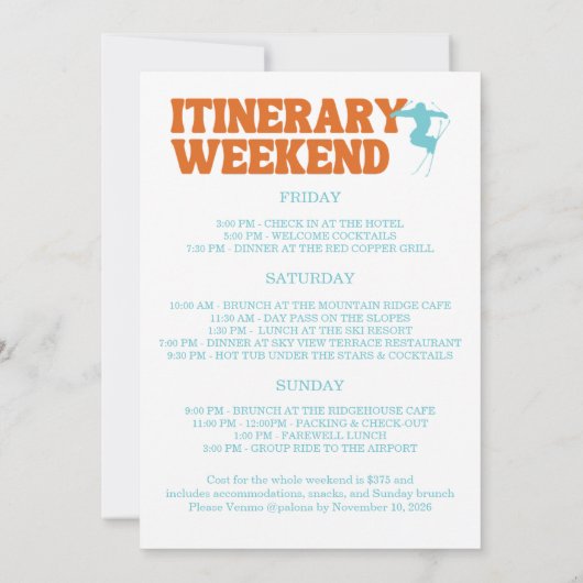 Wir sind im Begriff, gute Bachelorette zu schneit Einladung (Rückseite)