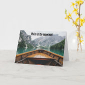 Wir sind im selben Boot, ich habe deinen Rücken go Karte (Gelbe Blume)