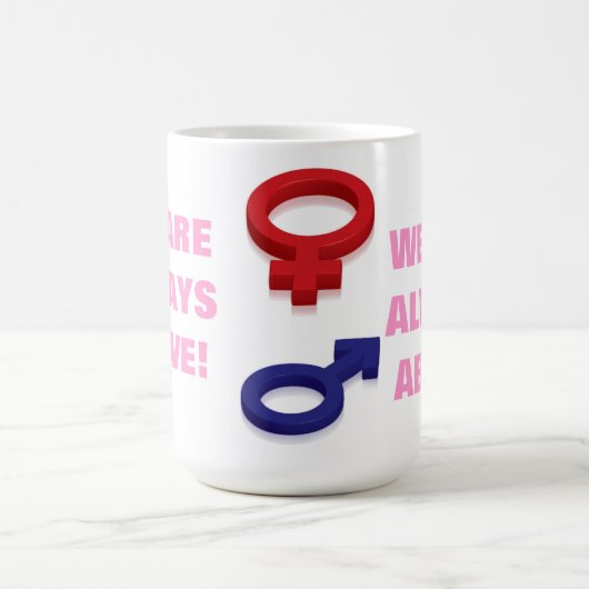 WIR SIND IMMER OBEN! KAFFEETASSE (Mittel)