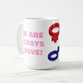 WIR SIND IMMER OBEN! KAFFEETASSE (Vorderseite Links)