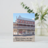 Wir sind in Broken Hill, New South Wales Australie Postkarte (Stehend Vorderseite)