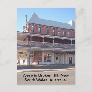 Wir sind in Broken Hill, New South Wales Australie Postkarte