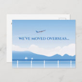 Wir sind in das Ausland geflogen Postkarte (Vorne/Hinten)