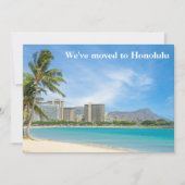 Wir sind in das Honolulu Beach Foto Custom Moving Ankündigung (Vorderseite)