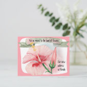 Wir sind in das Land der Blume umgezogen Ankündigungspostkarte (Stehend Vorderseite)