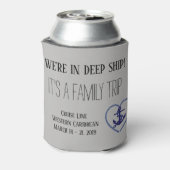 Wir sind in Deep Ship. Es ist eine Familienreise n Dosenkühler (Kanne Rückseite)