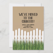 Wir sind in den Landesankündigungszaun gezogen Einladung (Vorderseite)