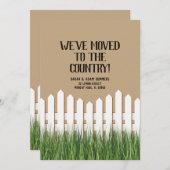 Wir sind in den Landesankündigungszaun gezogen Einladung (Vorne/Hinten)