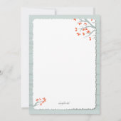 Wir sind in der Liebe Foto Einladung gefallen (Rückseite)