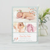 Wir sind in der Liebe gefallen Foto Geburtsankündi Ankündigung (Stehend Vorderseite)