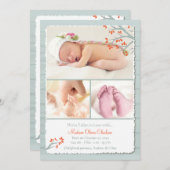 Wir sind in der Liebe gefallen Foto Geburtsankündi Ankündigung (Vorne/Hinten)