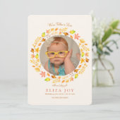 Wir sind in der Liebe gefallen Foto Geburtsankündi Ankündigung (Stehend Vorderseite)