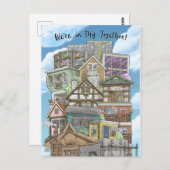 Wir sind in dieser gemeinsamen Postkarte (Coronavi (Vorne/Hinten)