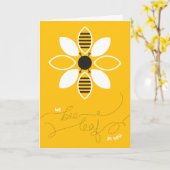 Wir sind in dir gelassen Glückwunsch Grußkarte Karte (Gelbe Blume)