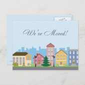 Wir sind in ein neues Haus umgezogen Postkarte (Vorne/Hinten)