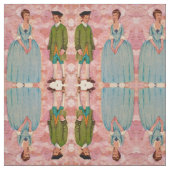 Wir sind in Liebe in Rose Fabric Stoff (Muster)