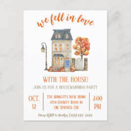 Wir sind in Liebe mit der Mitteilung über den Umzu Postkarte