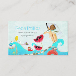 Wir sind in Spanien umgezogen Visitenkarte