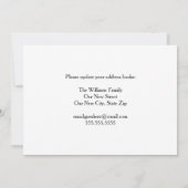 Wir sind in Übersee umgezogen, um neue Adressflugz Ankündigung (Rückseite)