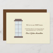 Wir sind in unserer NEUEN Zuhause. Ankündigung (Vorne/Hinten)