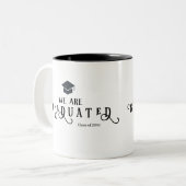 Wir sind Kalligraphie Zweifarbige Tasse (Vorderseite Links)