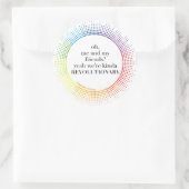 Wir sind Kinda Revolutionär Runder Aufkleber (Tasche)