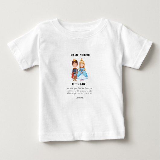 Wir sind Kinder des Königs Baby T-shirt (Vorderseite)