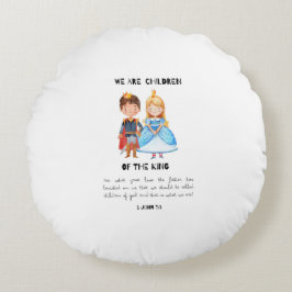 Wir sind Kinder des Niedlichen Kinderzimmers des K Rundes Kissen
