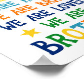 Wir sind kluge, starke ehrliche Brüder Poster (Ecke)