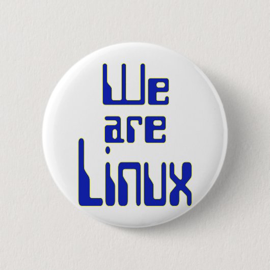 Wir sind Linux Button (Vorderseite)