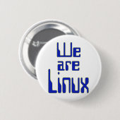 Wir sind Linux Button (Vorne & Hinten)