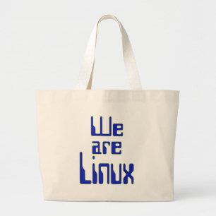 Wir sind Linux große Tragetasche