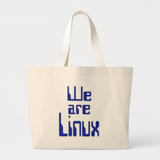 Wir sind Linux Large Toto Bag Jumbo Stoffbeutel (Vorne)