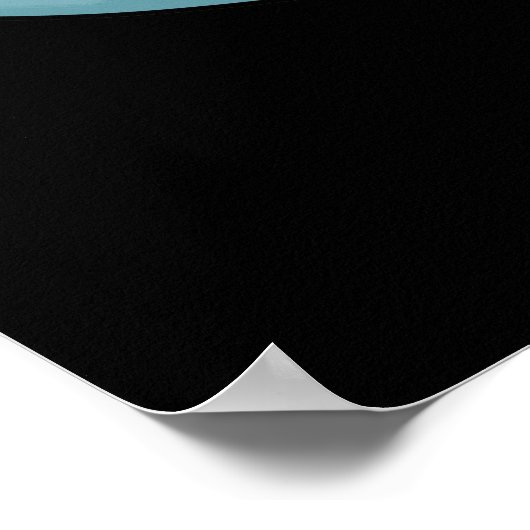 Wir sind Manta Be Funny Manta Ray Pun Dark BG Poster (Ecke)