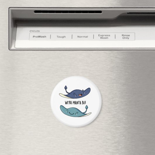 Wir sind Manta Be Funny Manta Ray Pun Magnet (In Situ (Geschirrspüler))