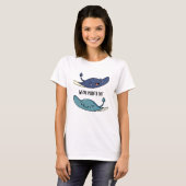 Wir sind Manta Be Funny Manta Ray Pun T-Shirt (Vorne ganz)