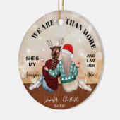 Wir sind mehr als Bestie Weihnachtsdekoration Keramik Ornament (Links)