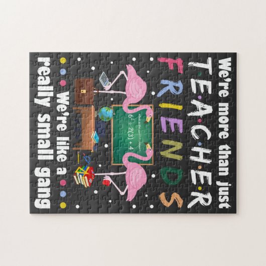 wir sind mehr als Lehrerfreunde , flamingo T-Shir Puzzle (Horizontal)