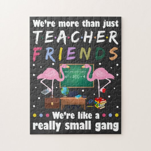 wir sind mehr als Lehrerfreunde , flamingo T-Shir Puzzle (Vertikal)